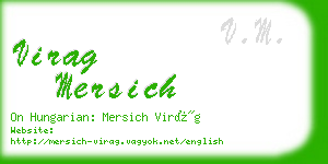 virag mersich business card